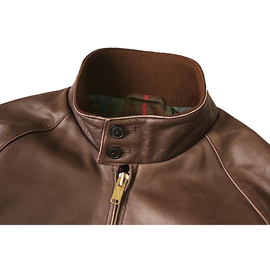 バラクータ BARACUTA 9 レザー チョコレート(ブラウン) スイングトップ ハリントン ジャケット 牛革の画像