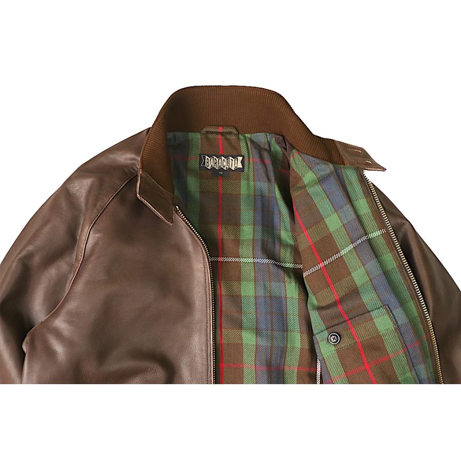 バラクータ BARACUTA 9 レザー チョコレート(ブラウン) スイングトップ ハリントン ジャケット 牛革の画像