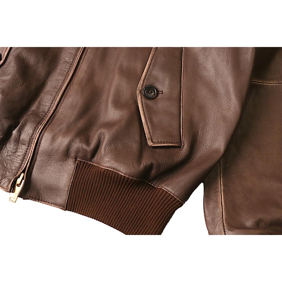 バラクータ BARACUTA 9 レザー チョコレート(ブラウン) スイングトップ ハリントン ジャケット 牛革の画像