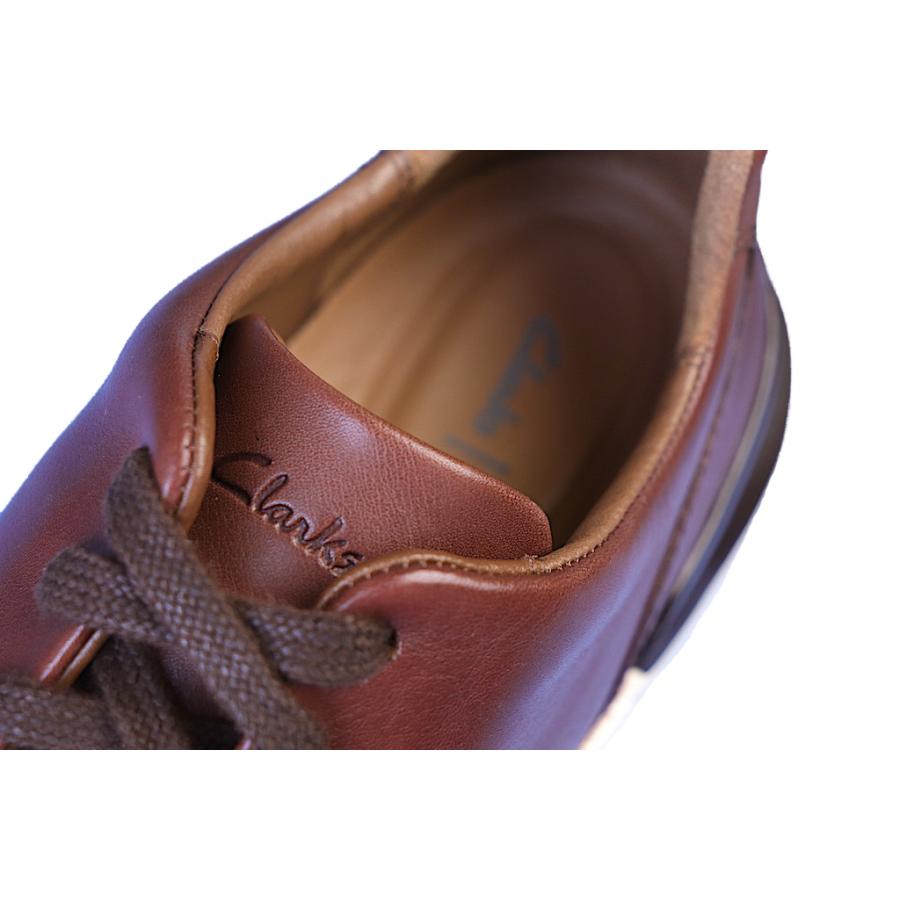 クラークス CLARKS 26163758 COURTLITE LACE コートライト レース ダークタンレザー レザースニーカー USA ライン [new]｜hemingwayclothing｜08