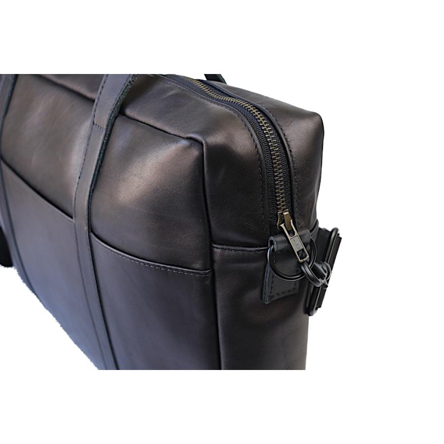 DEFY デフィー SCHOLOR LEATHER WORKCASE BLACK レザー ブリーフケース ホーウィンレザー ビジネスバッグ アメリカ製の画像