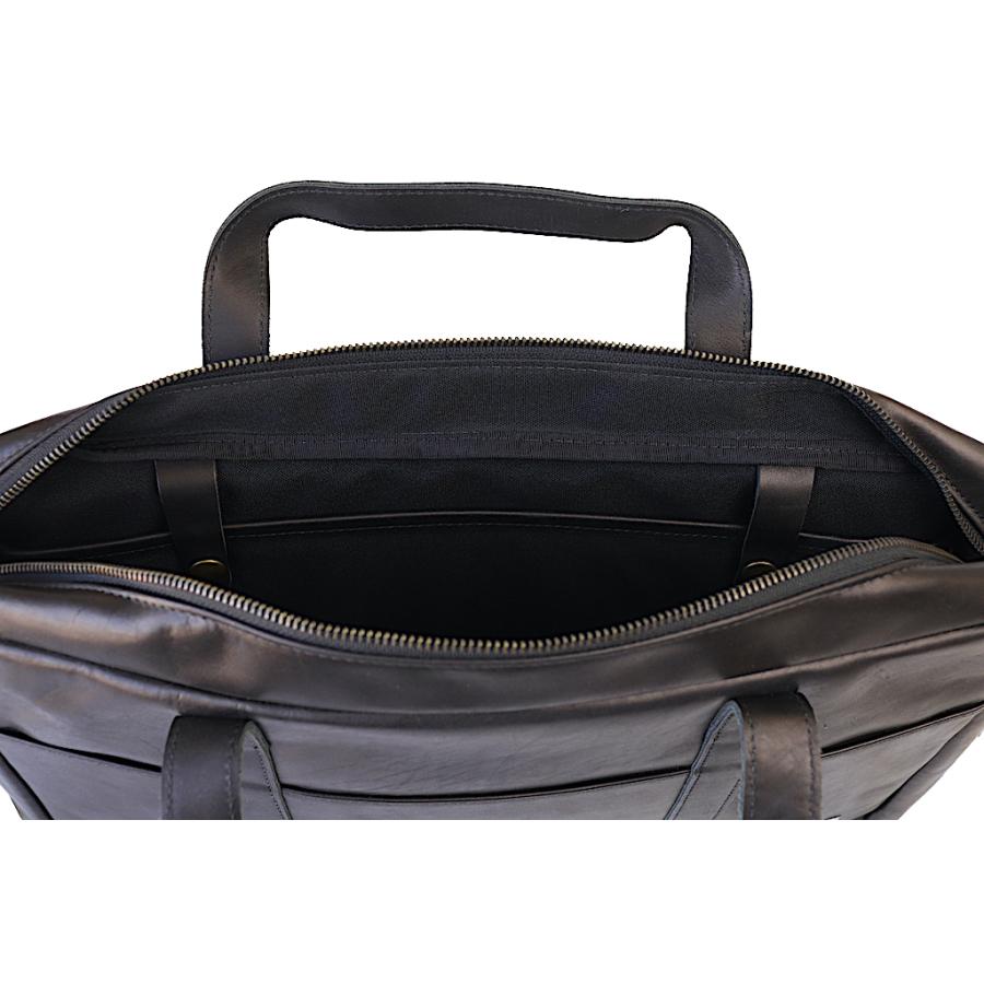 DEFY デフィー SCHOLOR LEATHER WORKCASE BLACK レザー ブリーフケース ホーウィンレザー ビジネスバッグ アメリカ製の画像