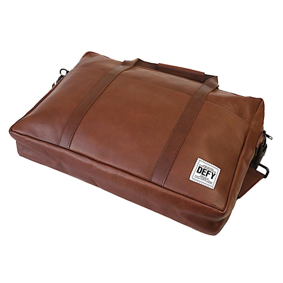DEFY デフィー SCHOLOR LEATHER WORKCASE DARK BROWN レザー ブリーフケース ホーウィンレザー ビジネスバッグ アメリカ製の画像
