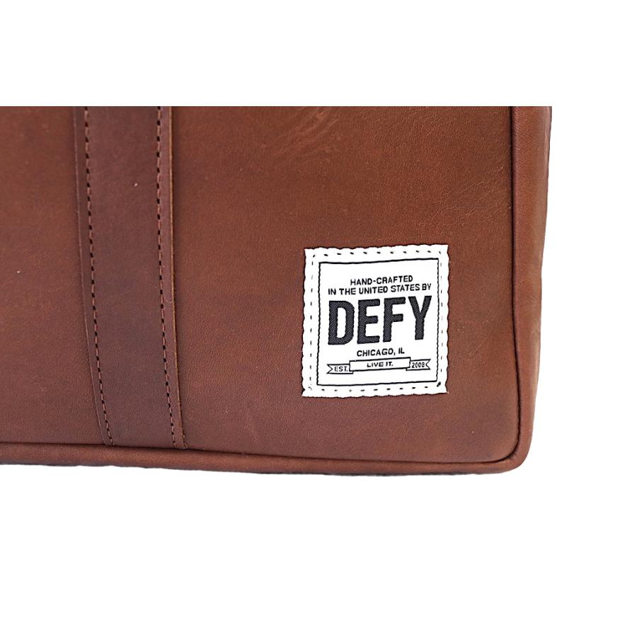 DEFY デフィー SCHOLOR LEATHER WORKCASE DARK BROWN レザー ブリーフケース ホーウィンレザー ビジネスバッグ アメリカ製の画像