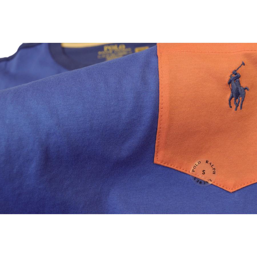 ポロ ラルフ・ローレン POLO RALPH LAUREN メンズ クラシックフィット ジャージー ポケット Tシャツ クレイジーカラー｜hemingwayclothing｜04