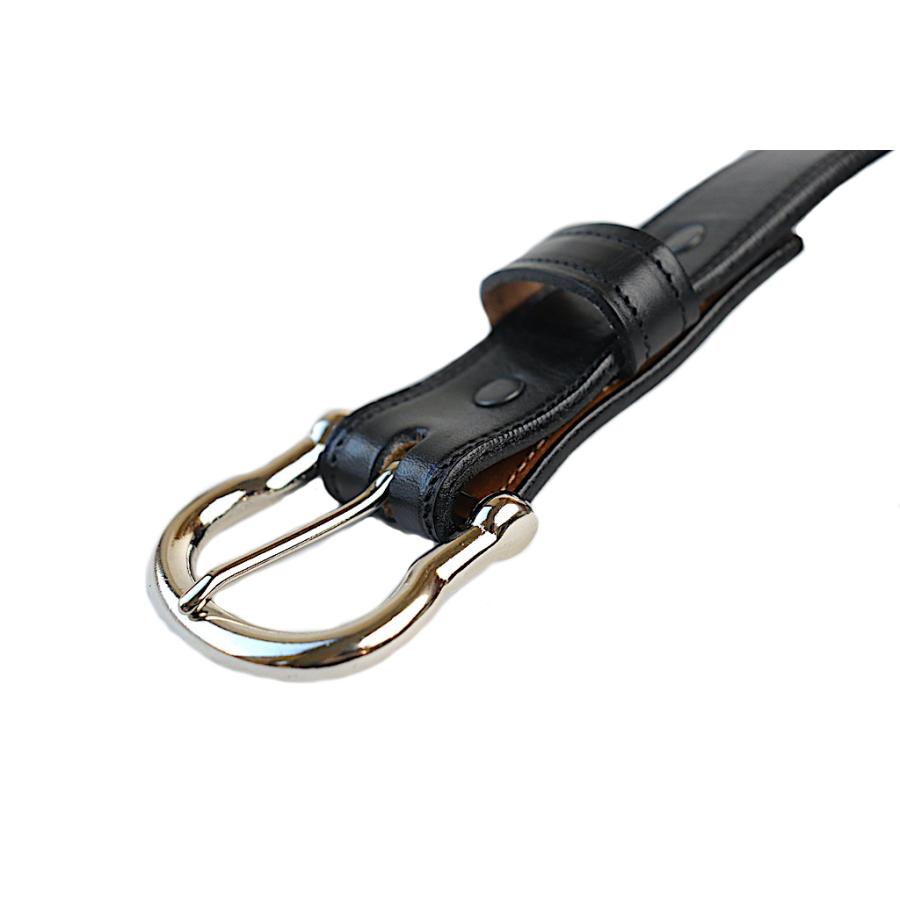 トリーレザー TORY LEATHER 2402 1 1/4 インチ メンズ ブライドル レザー ダブル & ステッチ ベルト ブラック アメリカ製 | TORY LEATHER | 01