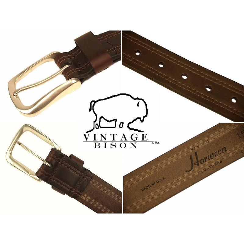 VINTAGE BISON ヴィンテージ バイソン RUSHMORE MEN'S BELT メンズ ベルト アメリカ製｜hemingwayclothing｜03