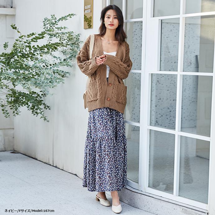 花柄 シフォン ロングスカート スカート ロング丈スカート 花柄 シフォン ロングスカート スカート ロング丈スカート