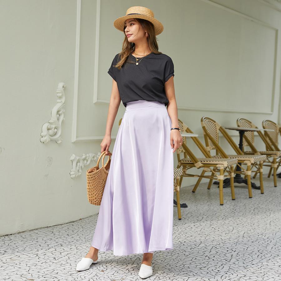 サラサラで痩せて見える 冷感生地 話題の神t 接触冷感tシャツ フレンチスリーブt 半袖 Tシャツ レディース Uネック ドルマン レディース トップス Cu Henana 通販 Yahoo ショッピング