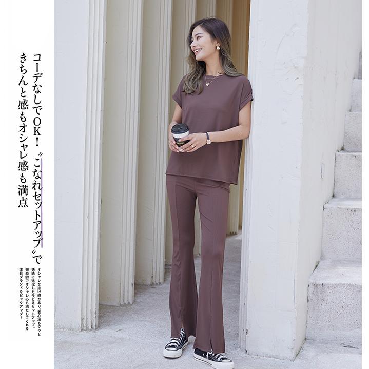 サラサラで痩せて見える』話題の神T Tシャツ フレンチスリーブT 半袖 t