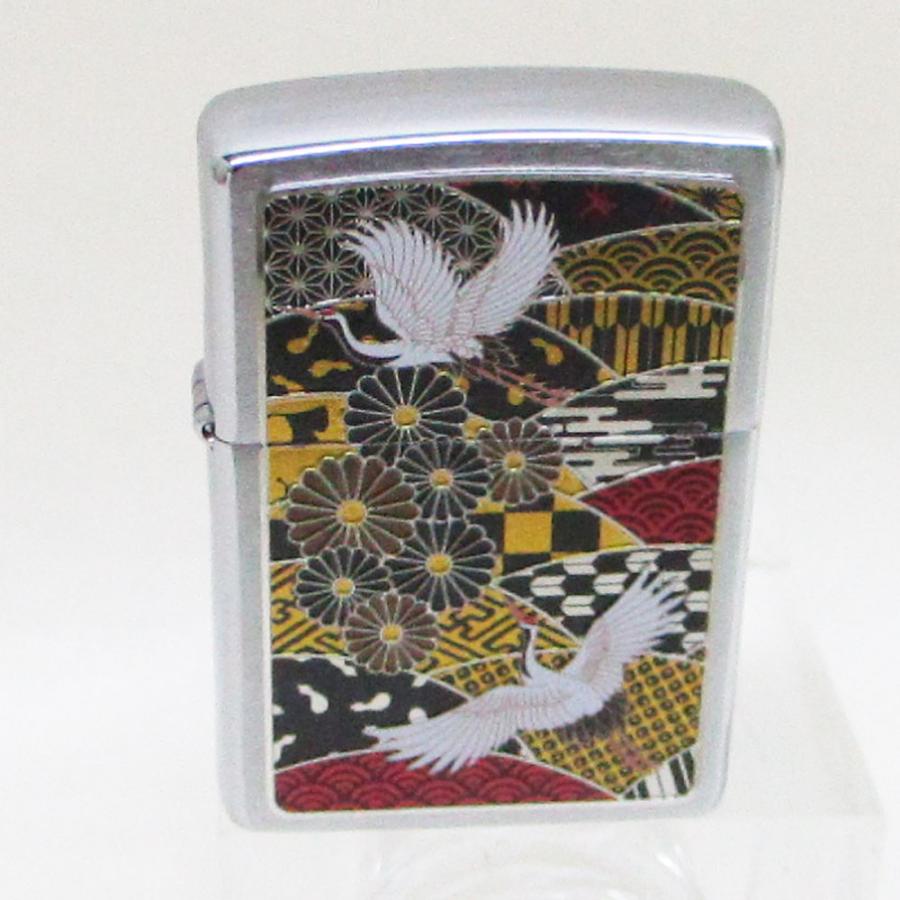 ジッポー オイルライター USA Zippo 和柄シリーズ 夫婦鶴 CP-KD/送料無料メール便 ポイント消化の画像