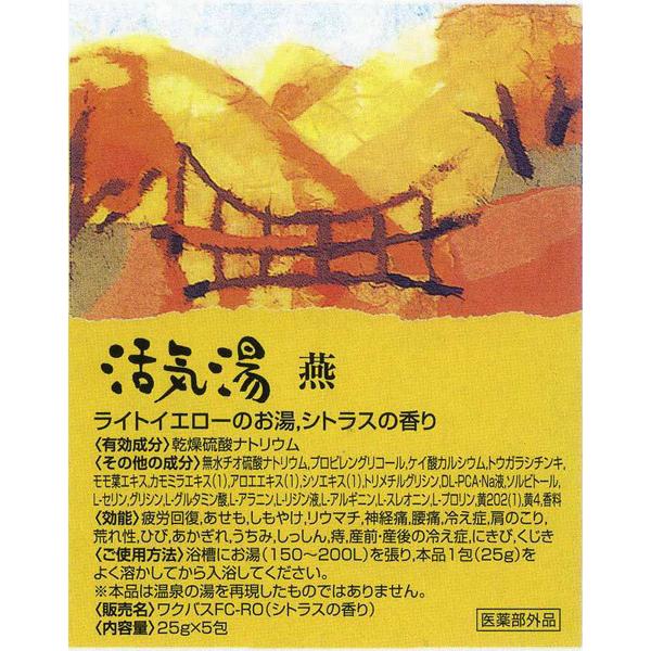 同梱可能 薬用入浴剤「活気湯」日本の有名温泉 6箇所x24箱