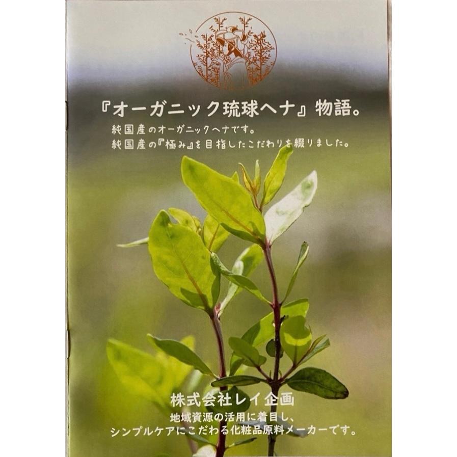 オーガニック琉球ヘナ＆琉球藍 ダークブラウン 100g 国産ヘナ 沖縄産