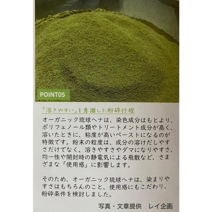 オーガニック琉球ヘナ＆琉球藍 ダークブラウン 100g 国産ヘナ 沖縄産
