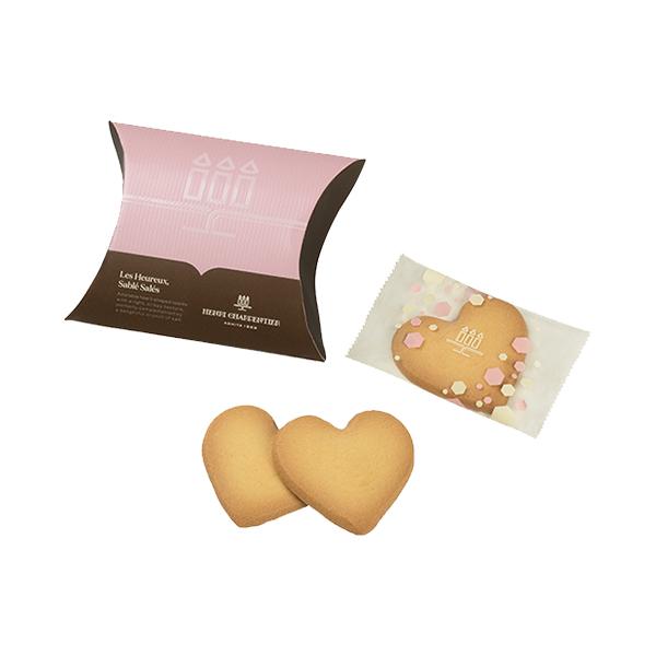 プチギフト お菓子 300円台 退職 結婚式 おしゃれ 個包装 プレゼント ギフト お礼 ノベルティ アンリ しあわせサブレ クッキー 3枚入 HSH-3N4 クッキー | アンリ・シャルパンティエ | 12