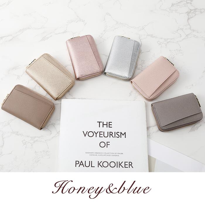 カードケース レディース じゃばら 本革 YKKファスナー スキミング防止