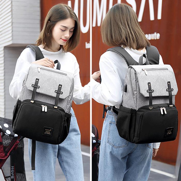 マザーズバッグ リュック マザーズリュック レディース 大容量 ベビーカーバッグ USBポート付 (ママの負担を軽減)Honey&blue |  | 18