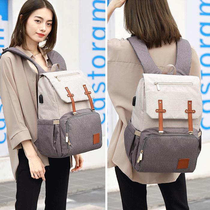 マザーズバッグ リュック マザーズリュック レディース 大容量 ベビーカーバッグ USBポート付 (ママの負担を軽減)Honey&blue |  | 19