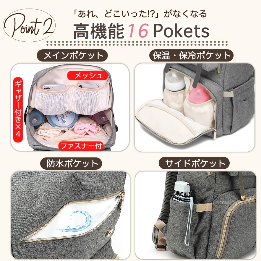 マザーズバッグ リュック マザーズリュック レディース 大容量