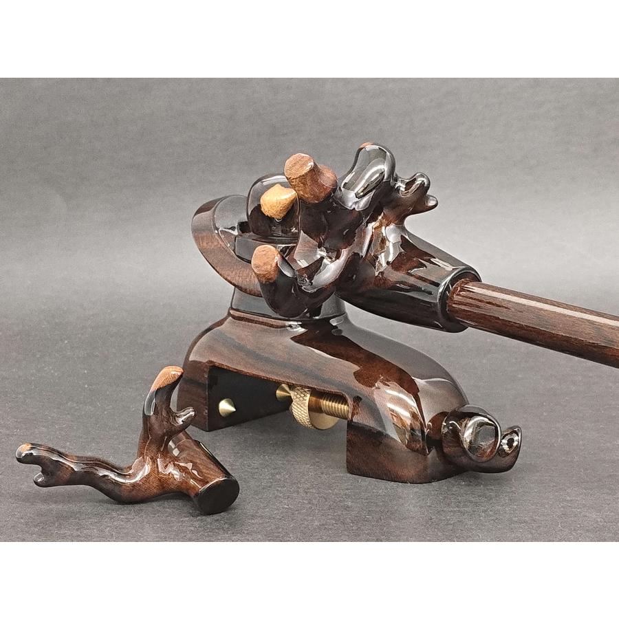 へら用品 逍遥工房 工房モデル シャム柿 万力 弓型 中型 型番CZ01 新品