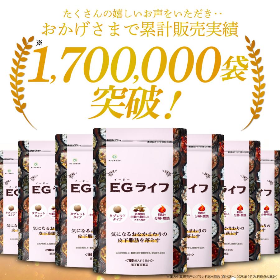 第2類医薬品】防風通聖散 錠剤 漢方 180錠 EGライフ ダイエット