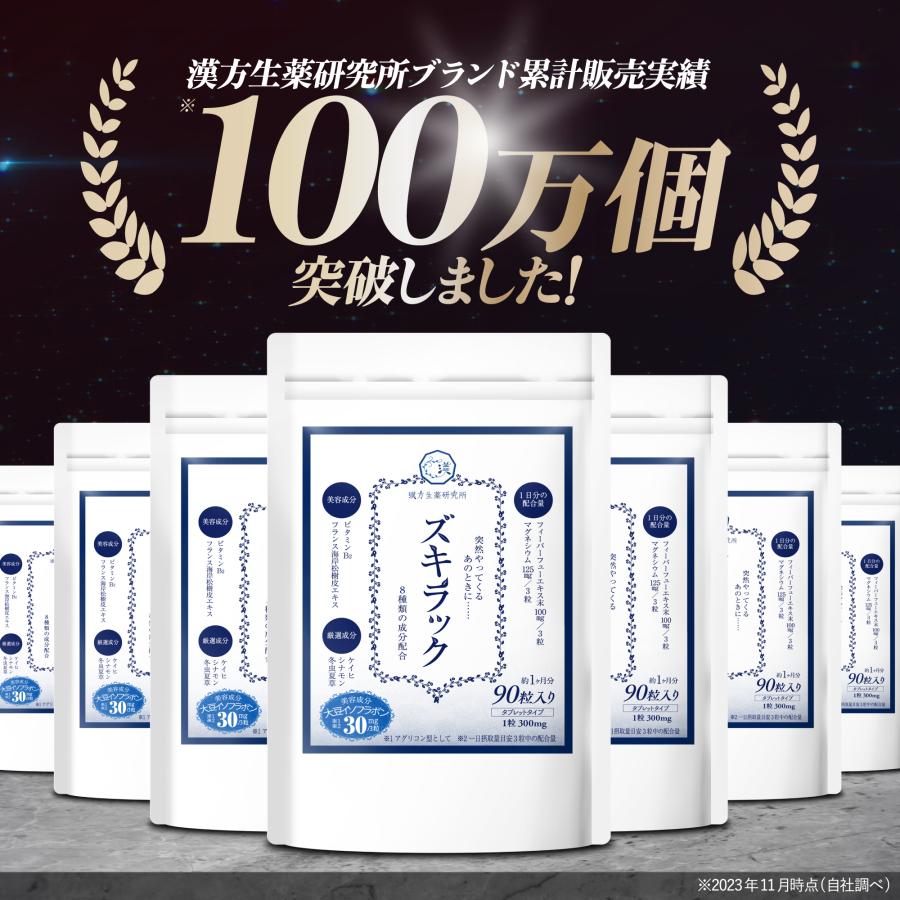 漢方生薬研究所ズキラック　６袋 漢方生薬研究所 ズキラック 1袋90粒 ズキズキ フィーバーフュー
