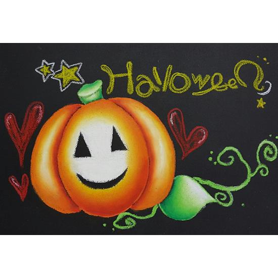 チョークアート ハロウィン 画材 キット オイルパステル 塗り絵 黒板  