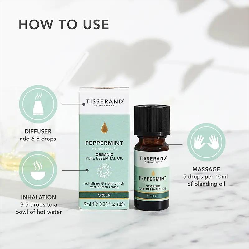 ペパーミント 精油 OG 9ml ティスランド オーガニック エッセンシャルオイル  ピュア 100% 有機 TISSERAND 英国No.1精油ブランド 認証ヴィーガン |  | 02
