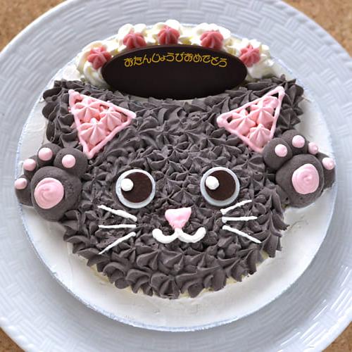 キャラクターアイスケーキ・にゃんとも黒猫アイスケーキ（ネコ）6号