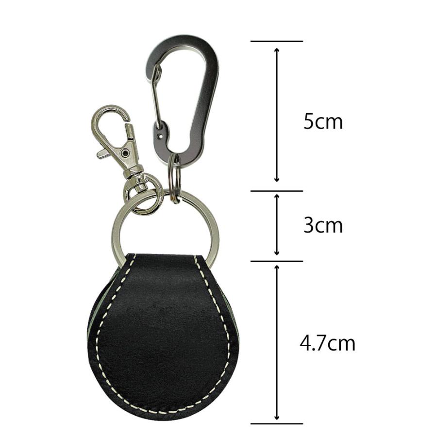 日本製 小銭が入る キーホルダー 牛革 コインキーリング コインケース 500円硬貨 コイン型 電子マネー Edy Quicpay カラビナ付  定形外郵便限定 送料無料