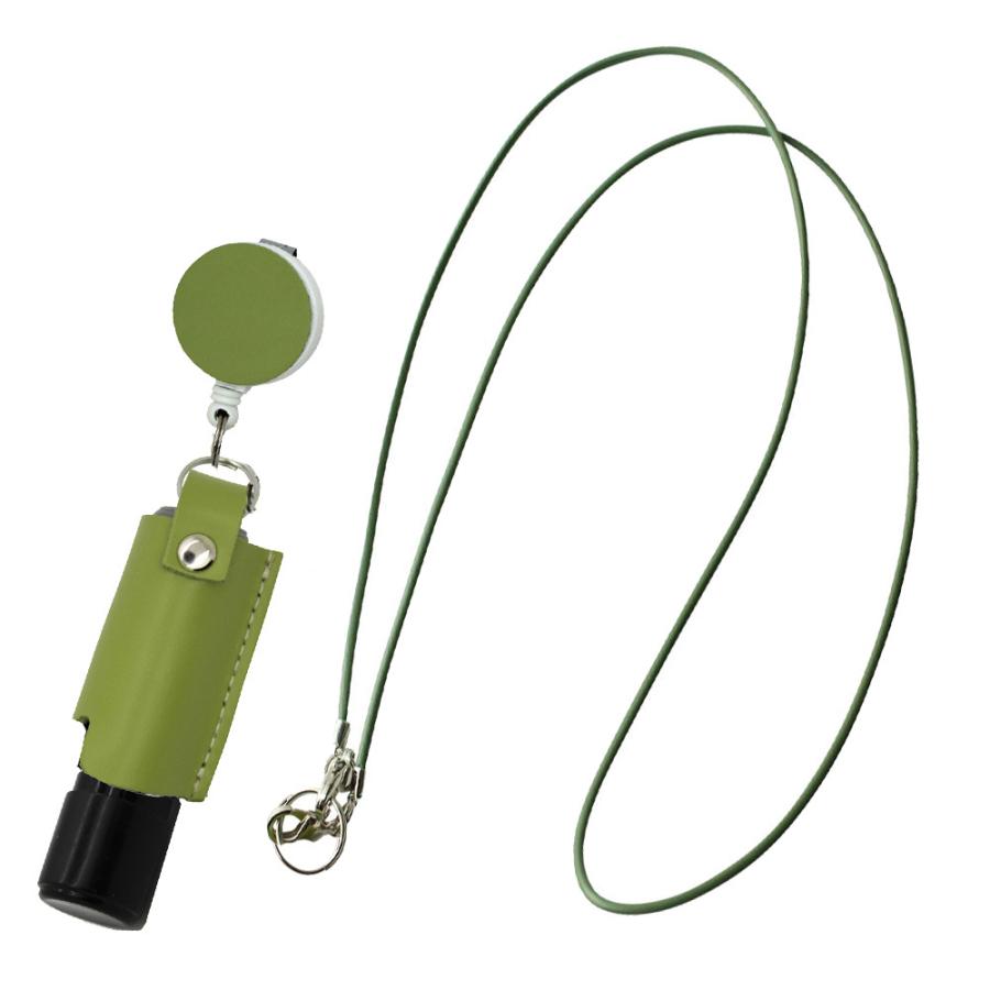 定形外郵便限定 送料無料 クリップリール ストラップ 付 牛革ネーム