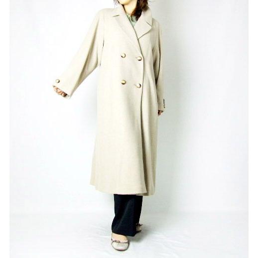 カシミヤ混 コート ダブルブレスト : エルベートブルーレーベル - 通販