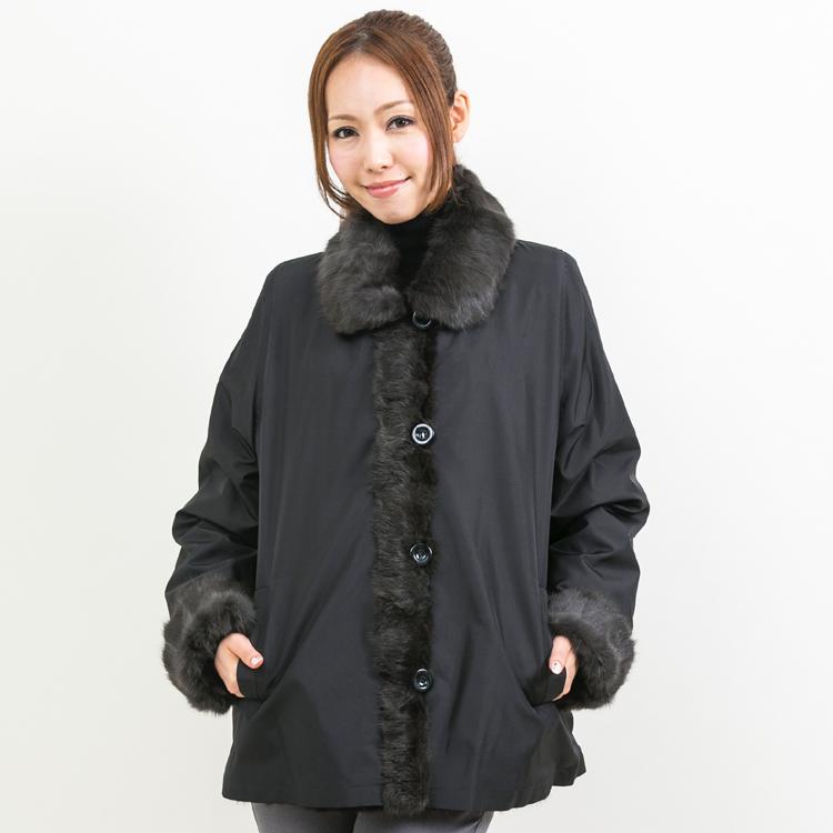 未使用　¥418000 リス×シルク　リバーシブルコート 未使用 ¥418000 リス×シルク リバーシブルコート
