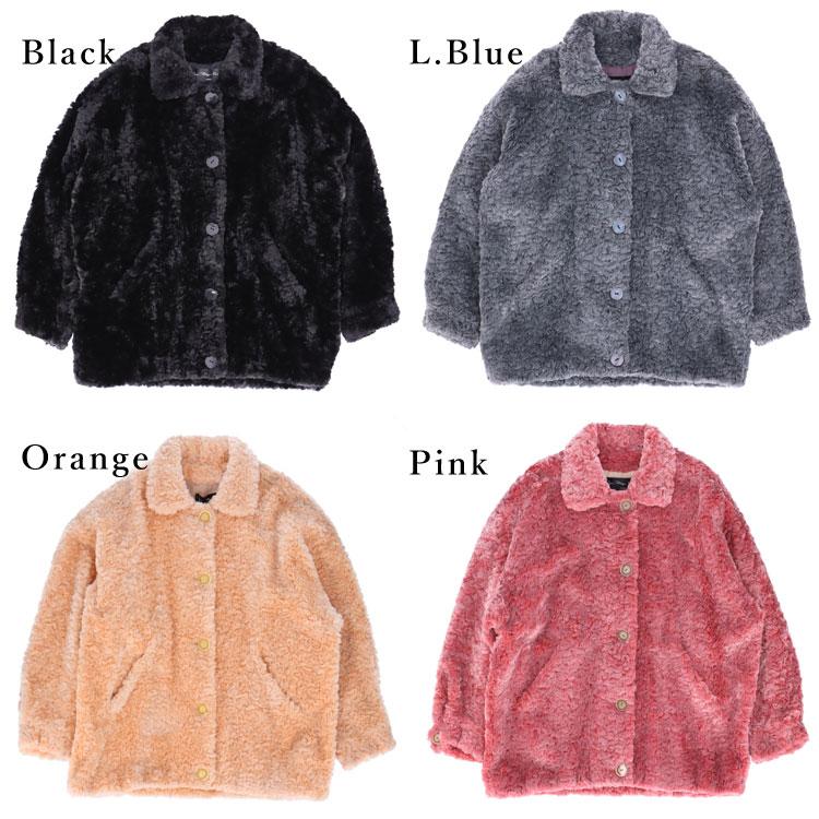 訳あり フランス製 最高級素材のフェイク ファー コート エコファー