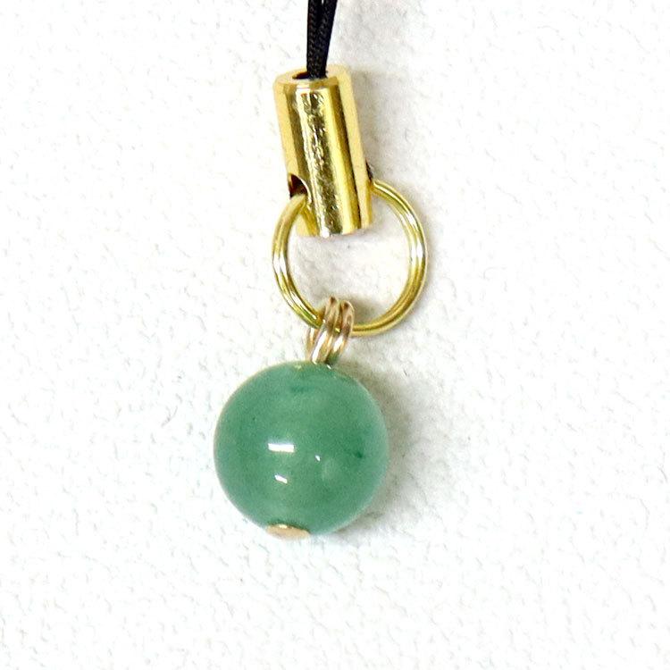 アベンチュリン 根付 パワーストーン ストラップ 開運 チャーム