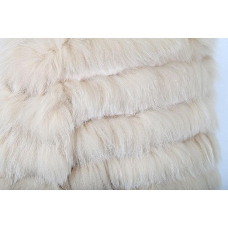 ブルーフォックス ファー ジャケット ベージュ : エルベートブルー