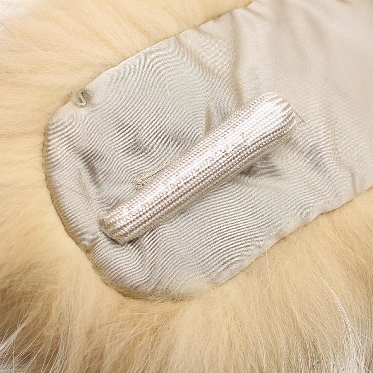 日本製 ブルーフロスト フォックス ファー マフラー ナチュラル  