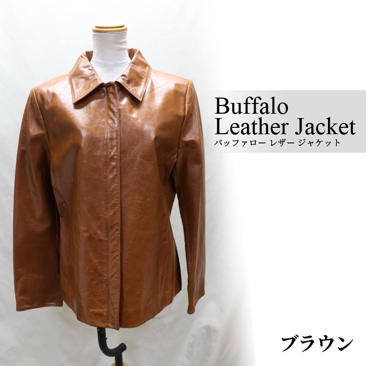 バッファロー レザー ジャケット 本革 レディース ギフト プレゼント 