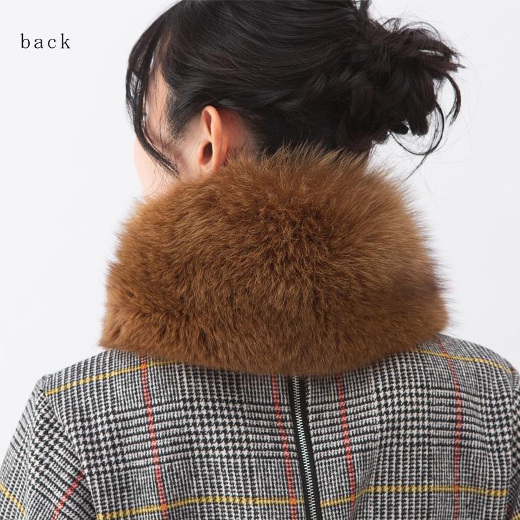 マフラー 日本製 SAGA サガ フォックス ファー リアルファー 秋 冬