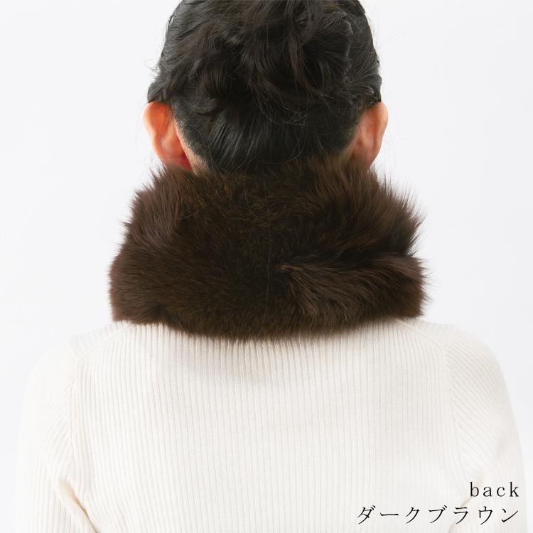 マフラー 日本製 SAGA サガ フォックス ファー リアルファー 秋 冬