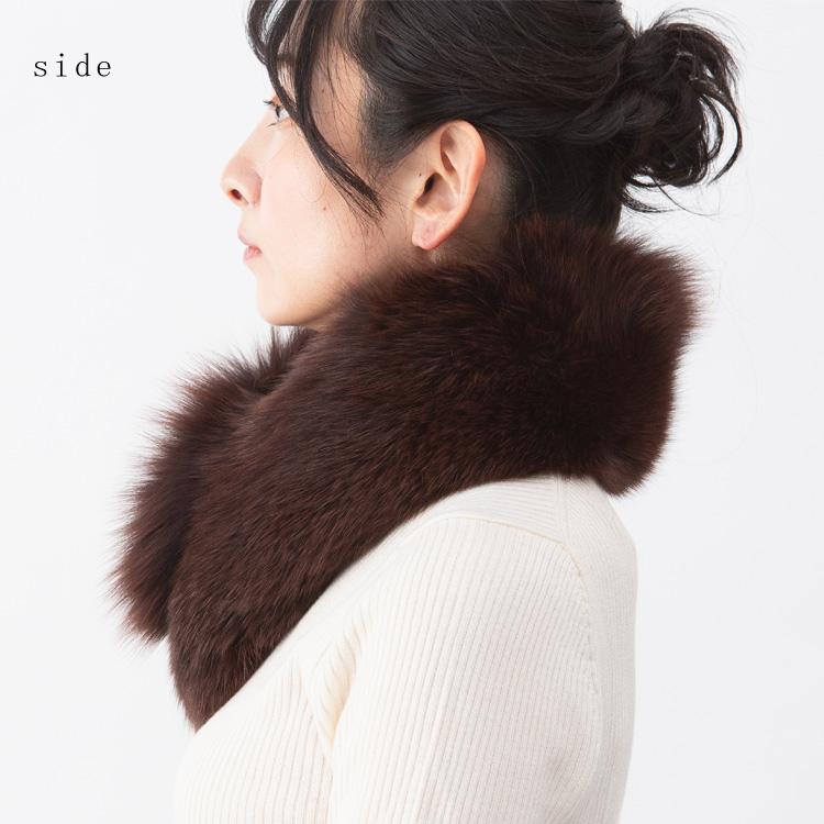 【最終価格】サガフォックス　SAGA Fox リアルファーマフラー マフラー 日本製 SAGA サガ フォックス ファー リアルファー 秋 冬