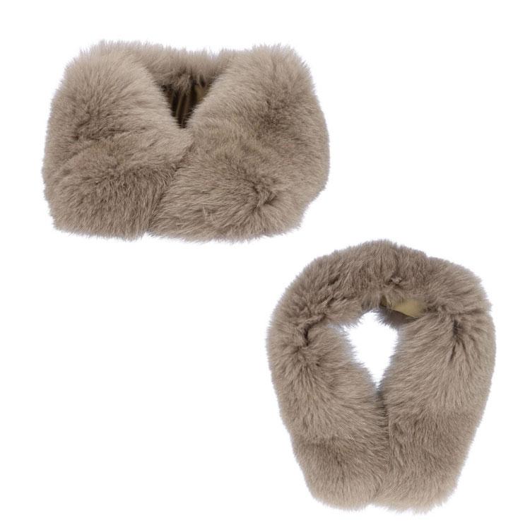 ブルーフォックス ファー マフラー リアルファー 秋 冬 ストレート