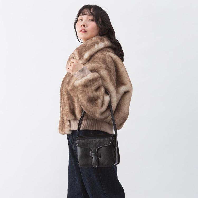 ショルダーバッグ ミニバッグ レザー 2way 本革 コンパクト シンプル 