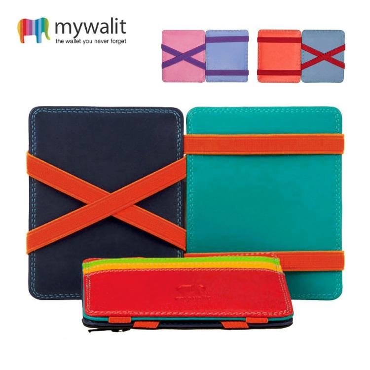mywalit 財布 マジックウォレット マネークリップ カーフ レザー 牛革