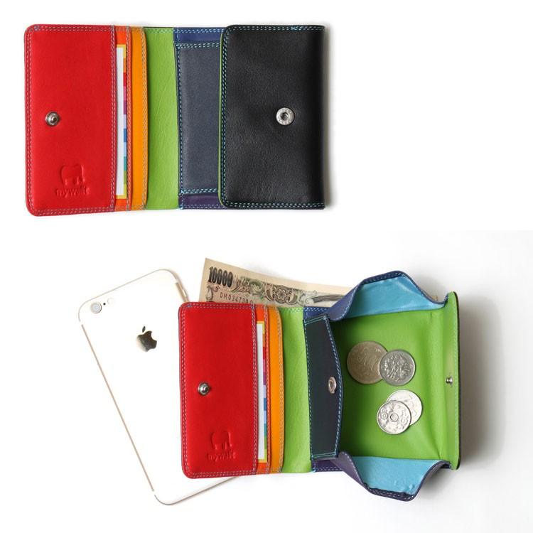 オーストリッチ 三つ折り財布 レディース 本革 折り財布 小銭入れ付き