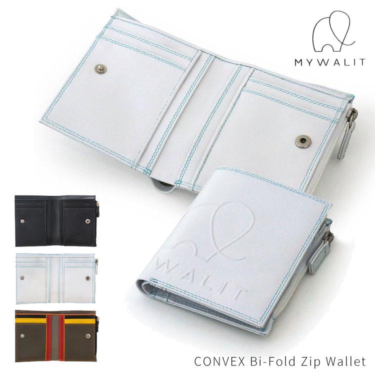 MYWALIT 二つ折り財布 ミニ財布 CONVEX 2つ折ウォレット Convex Bi