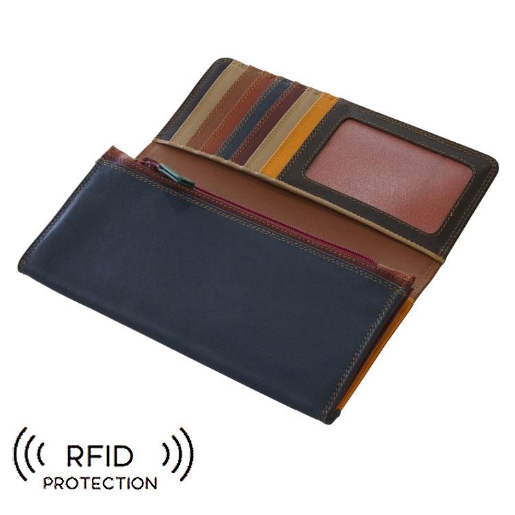 MYWALIT mywalit RFID レザー 長財布 二つ折り MY1427 牛革 スキミング 