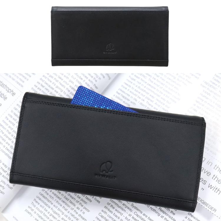 極美品　Rakuten　Ꮋand 長財布 日本限定 mywalit RFID ブラック レザー 財布 スキミング防止