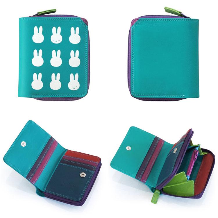 MYWALIT 財布 二つ折り mywalit miffy ミッフィー レザー ミニ財布