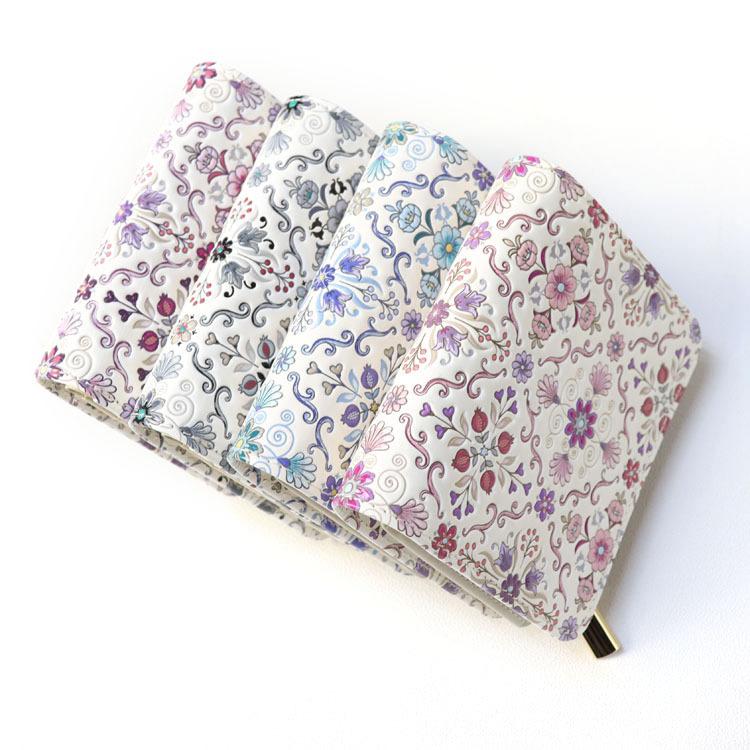 【最終値下げ】浅草文庫 オリエント 二つ折りL字財布 新品未使用 文庫革 財布 二つ折り L字ファスナー オリエント 柄 江戸小紋 サイフ 2